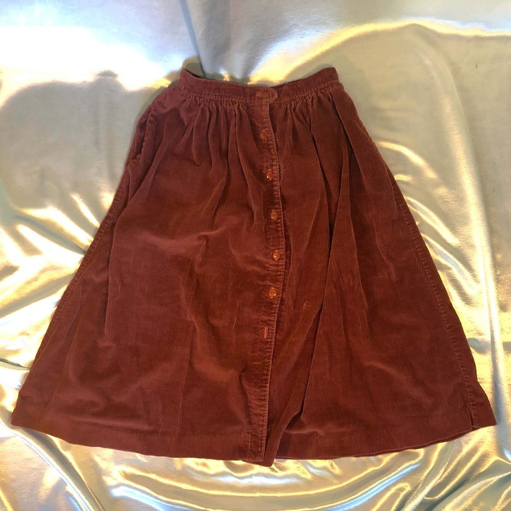 vintage corduroy circle skirt